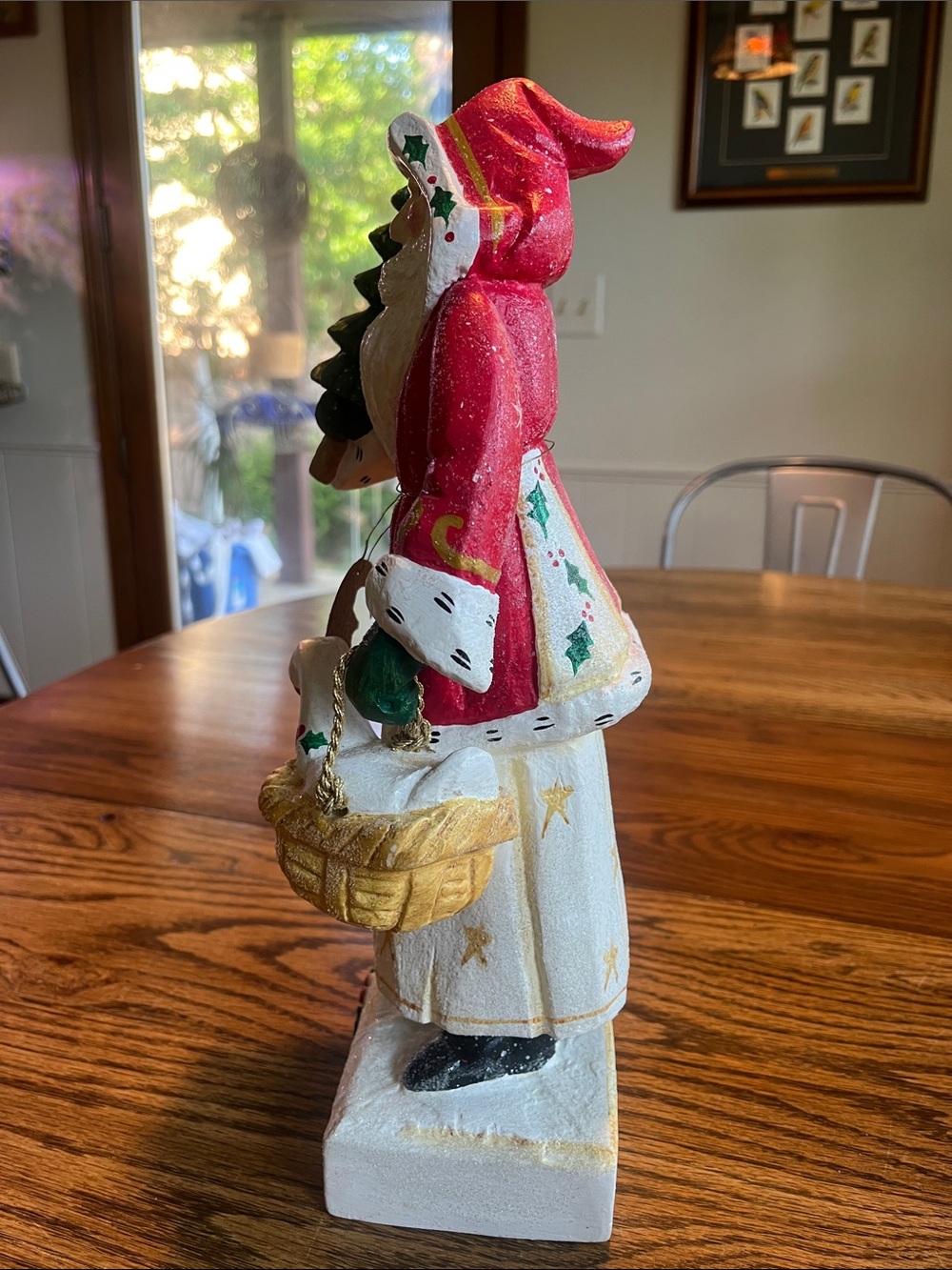 House of Hatten Handcrafted Santa with Porch 🪿 Rare Find 2002 - Picture 7 of 17